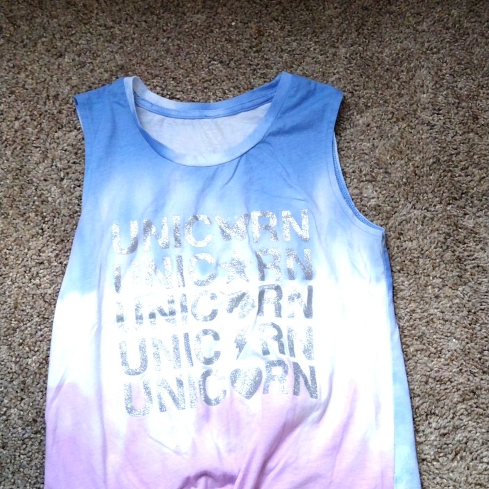 Ombre blue and purple shirt